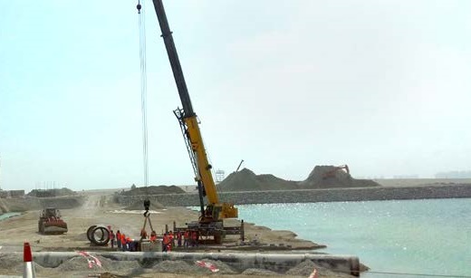 Construction of CP08-A3: Enabling Works - Qetaifan Island